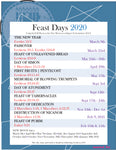 Feast Day 2020 Calendar